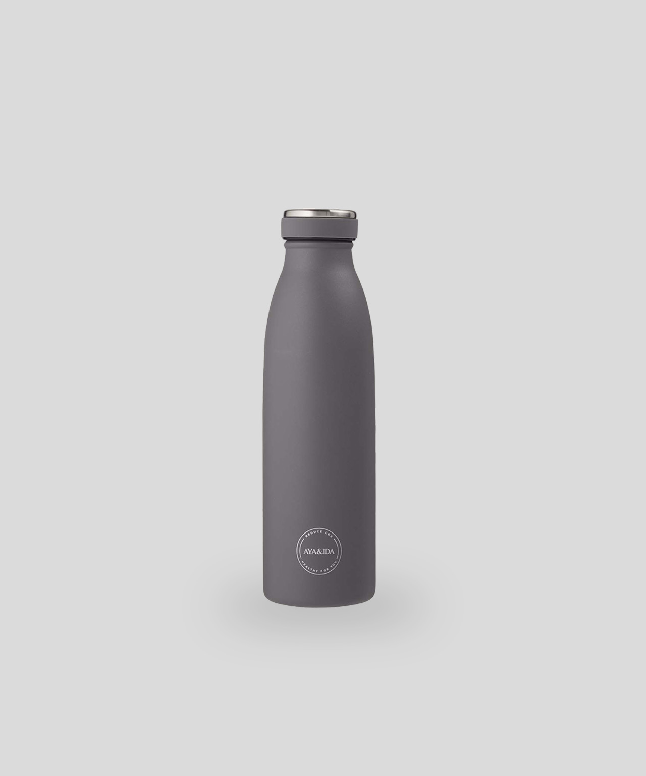 Aya & Ida drikkeflaske 500 ml i Dark Grey