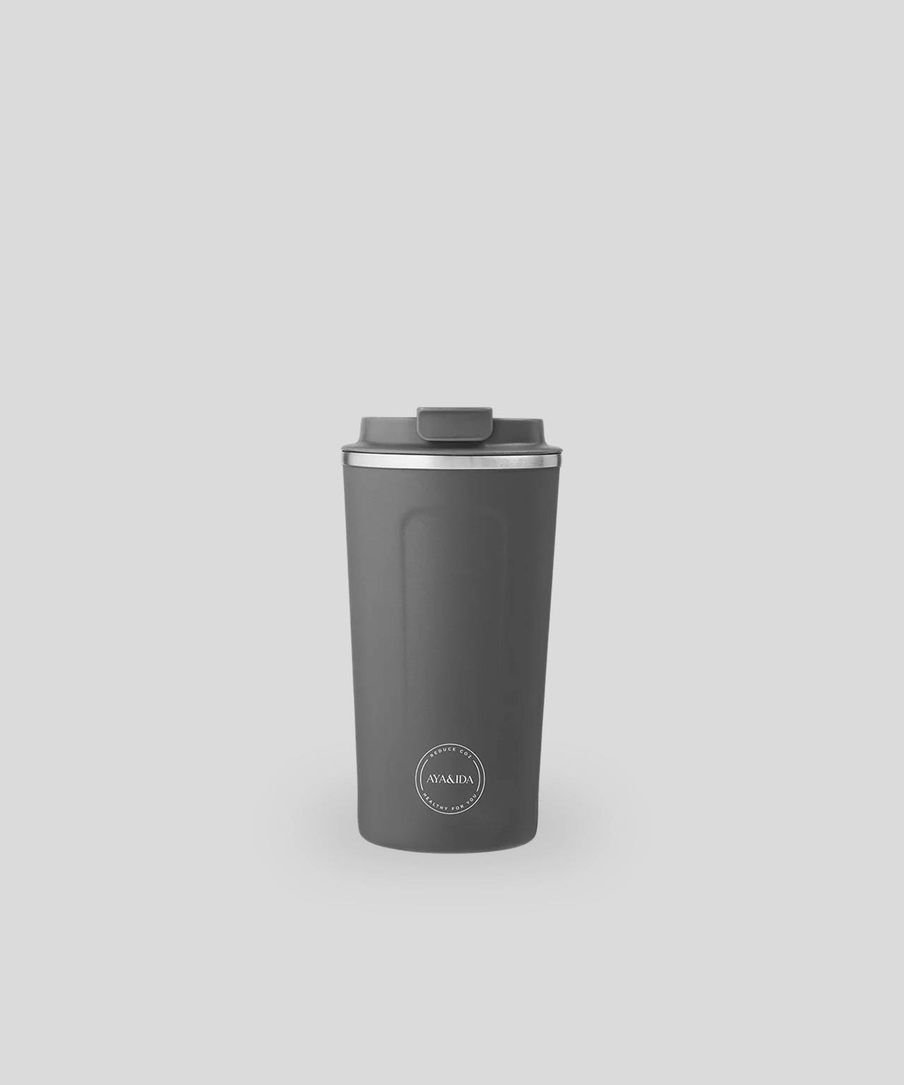 CUP2GO i 500ml fra AYA&IDA i Dark Grey